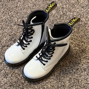 Dr. Martens Kids Black and White Boots